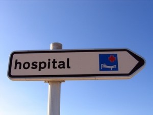 Hospital Sign The perfect place to help others...